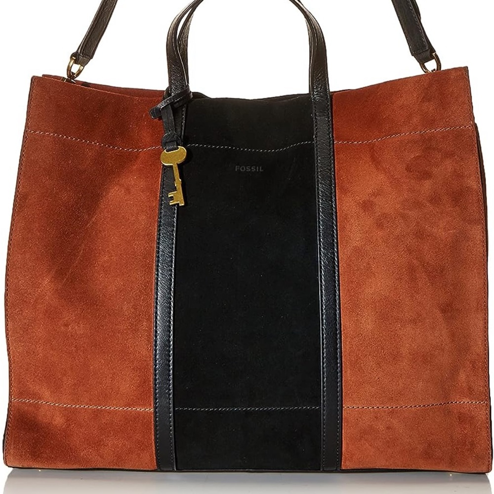 Fossil Carmen Suede Tote